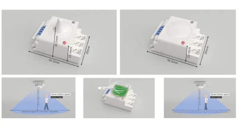 PDLUX ने स्मार्ट इनडोअर लाइटिंगसाठी PD-MV1029A आणि PD-MV1029B 5.8GHz मायक्रोवेव्ह सेन्सर लाँच केले