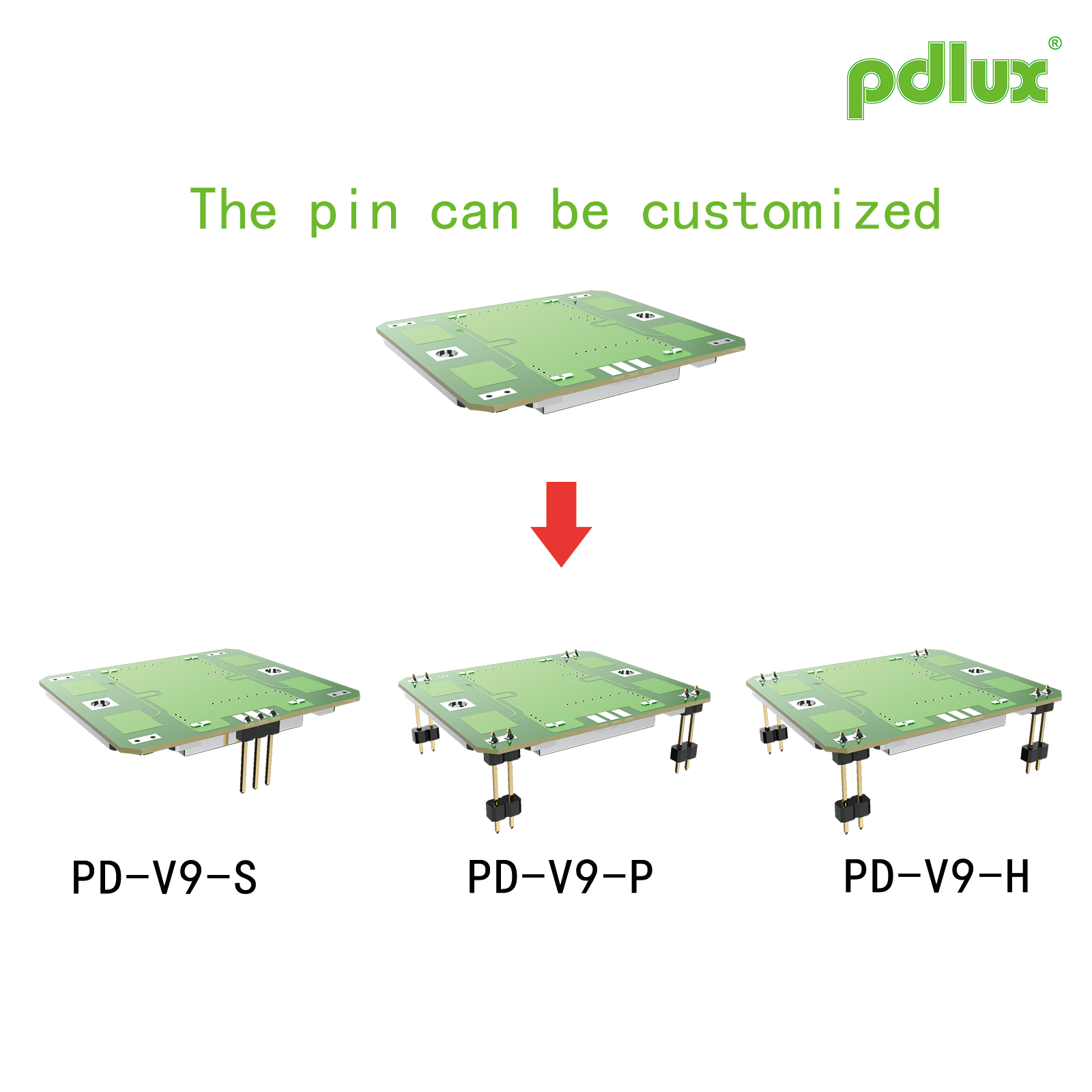 PDLUX रोल आउट अपग्रेड केलेले PD-V9H/PD-V9P/PD-V9S एक्स-बँड डॉपलर सेन्सिंग मॉड्यूल्स, कस्टम पिन-मुक्त आवृत्ती पर्यायी